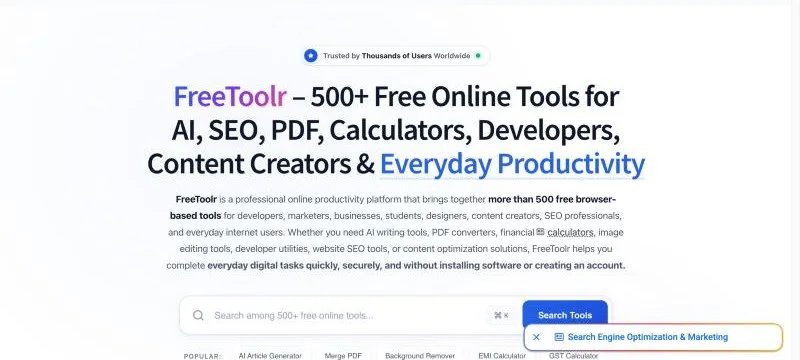 FreeToolR screenshot